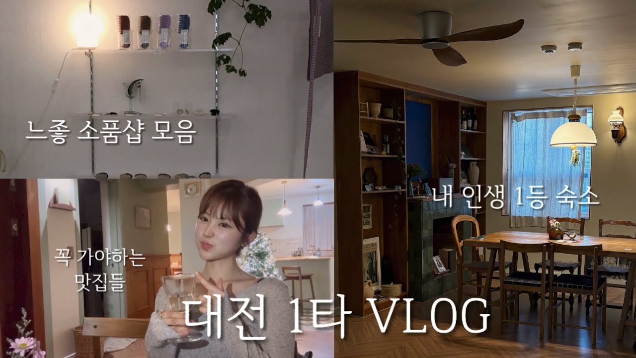 직장인 휴가 vlog | 대전 1타 브이로그🍞 | 성심당 웨이팅 | 인생 숙소 공개 | 느좋 소품샵 모음 | 대전 맛집 추천