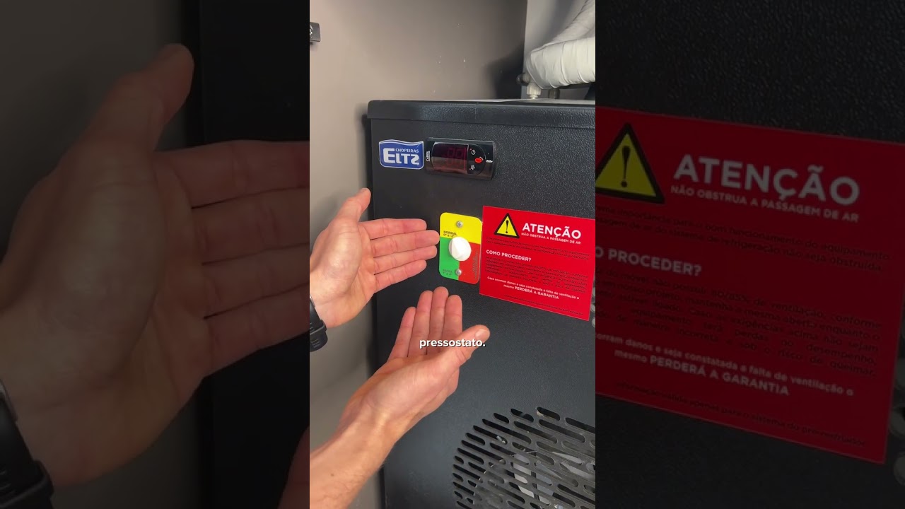 Como regular a temperatura da chopeira?