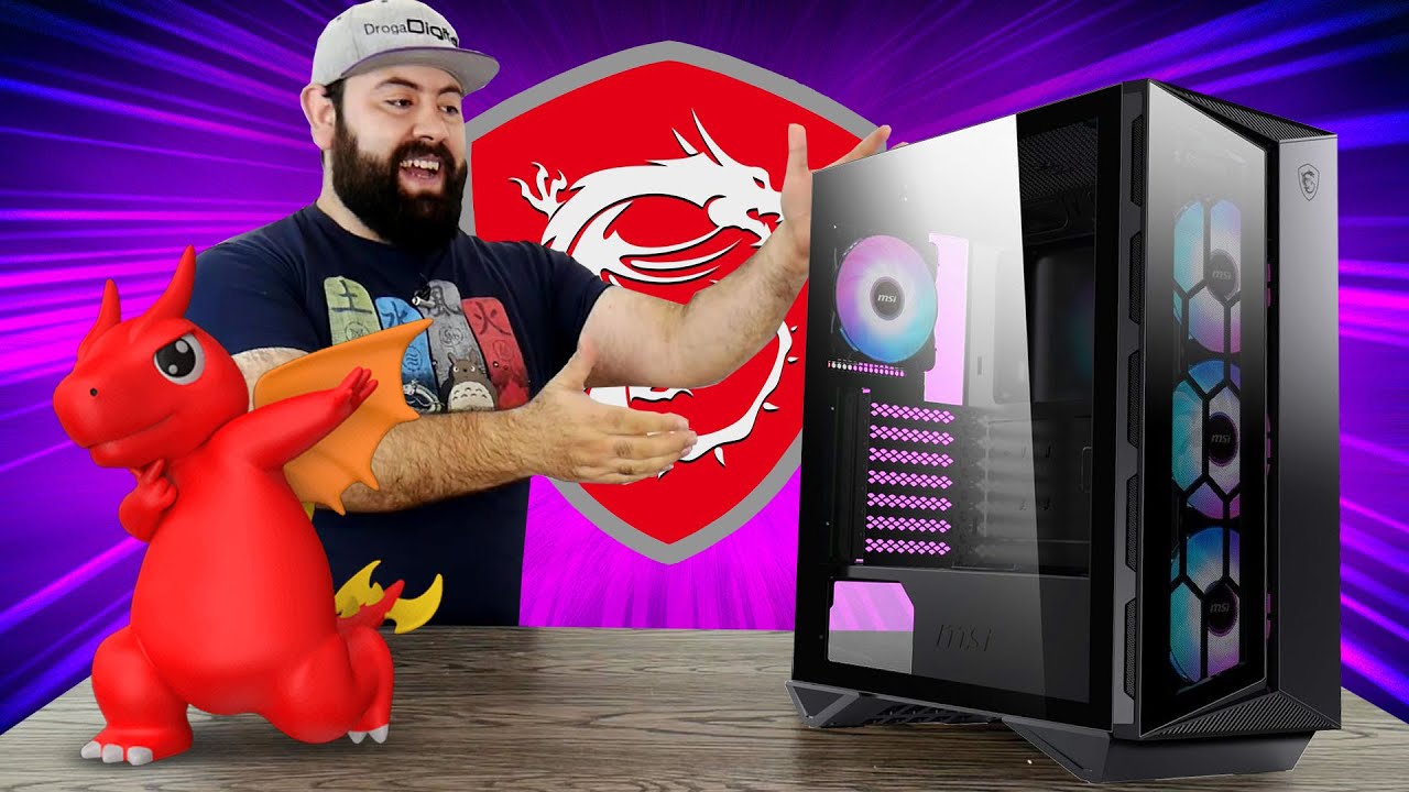 COMPACTO, Economico, con Ventildores RGB y Mucho estilo, Gabinete MSi GUNGNIR 110R - Droga Digital