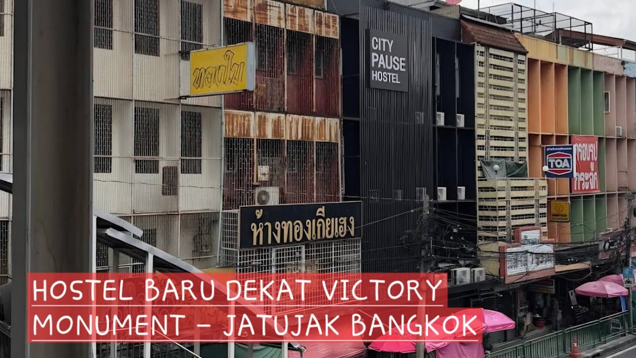 REVIEW HOSTEL BARU CITI PAUSE Lokasi bagus banget banyak kuliner dan coffee shop #bangkokthailand