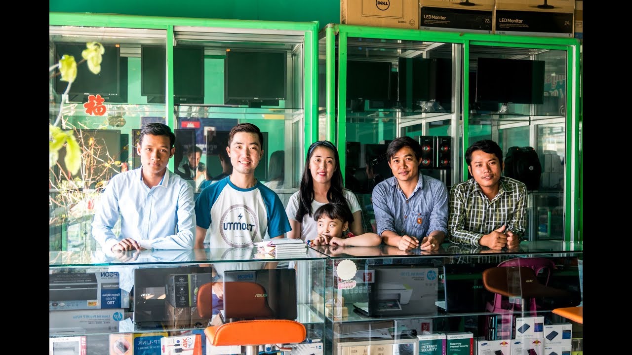 SP Computer shop & Baktouk information technology center in Kampot city, Cambodia