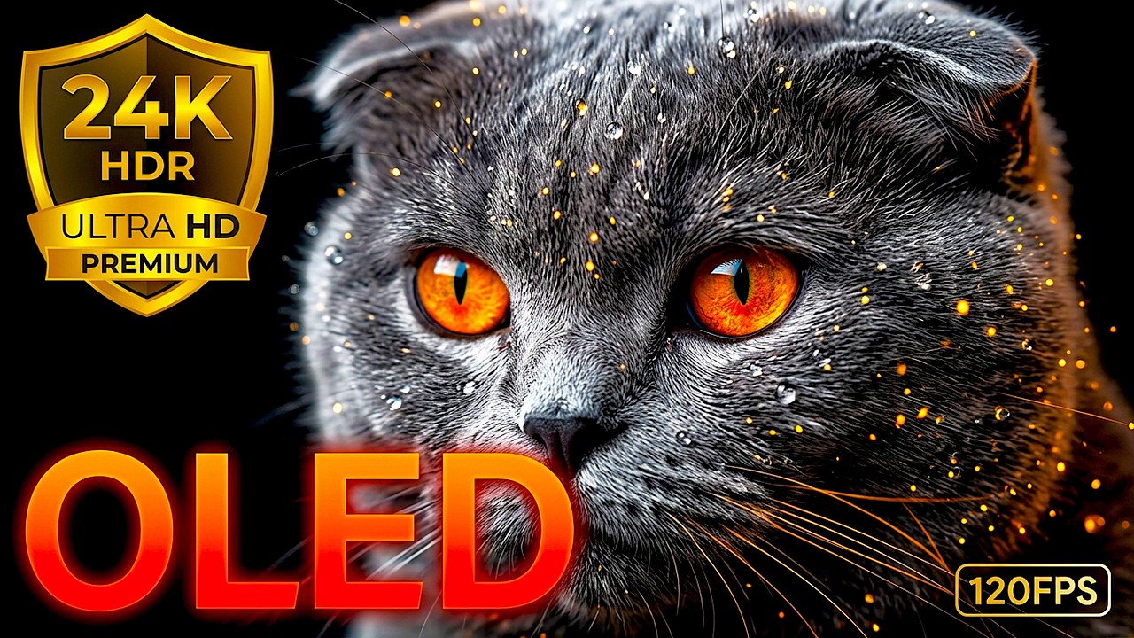 24K HDR 120FPS Wild Kingdom: Dolby Vision OLED Black Level Test (8K/4K Video)