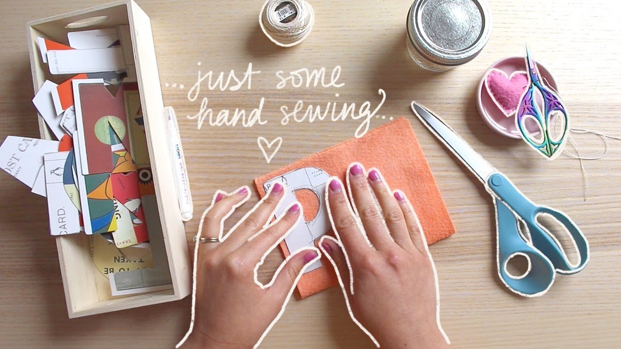 Hand Sewing a Letter Ornament | Watch Me Work | Instrumental