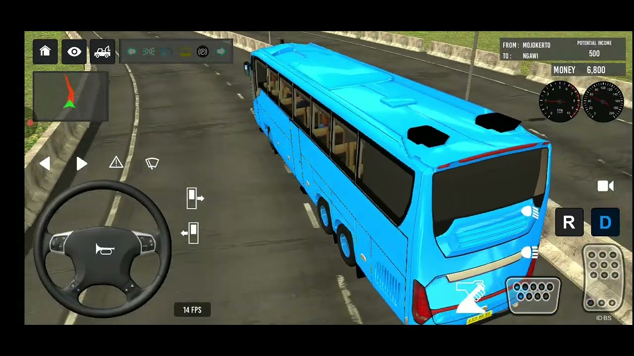Bus simulator 3D game video 