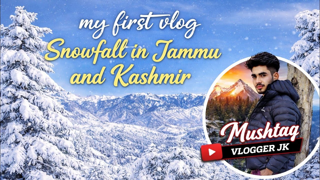 My first vlog  Snowfall in Jammu and Kashmir Winter Vlog ❄️ snowfall 