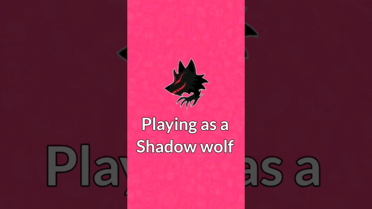 Playing as a Shadow Wolf in Wolvesville #shorts #wov #wolvesville #wolf #gameplay #easywin