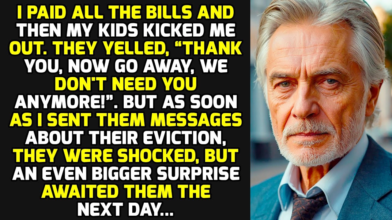 I Paid All The Bills And Then My Kids Kicked Me Out. But I Sent Them An Eviction Notice... STORIES