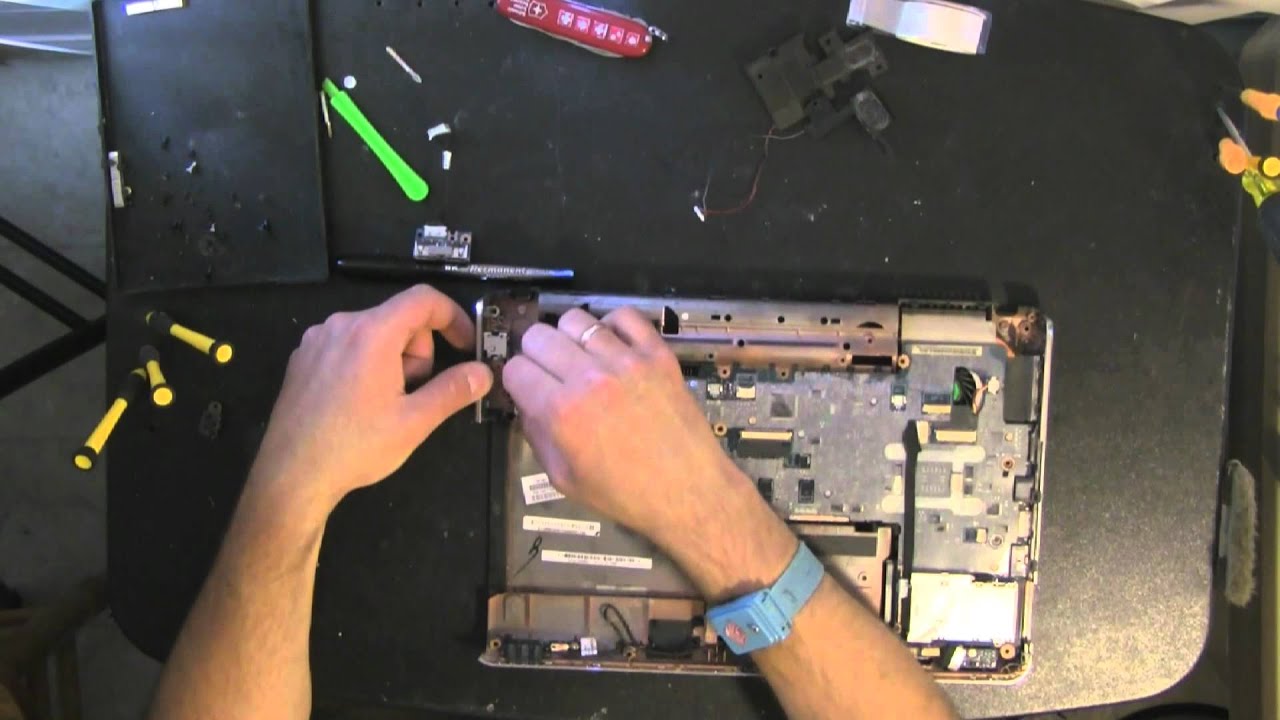 HP DV3 take apart, disassemble, how to open disassembly
