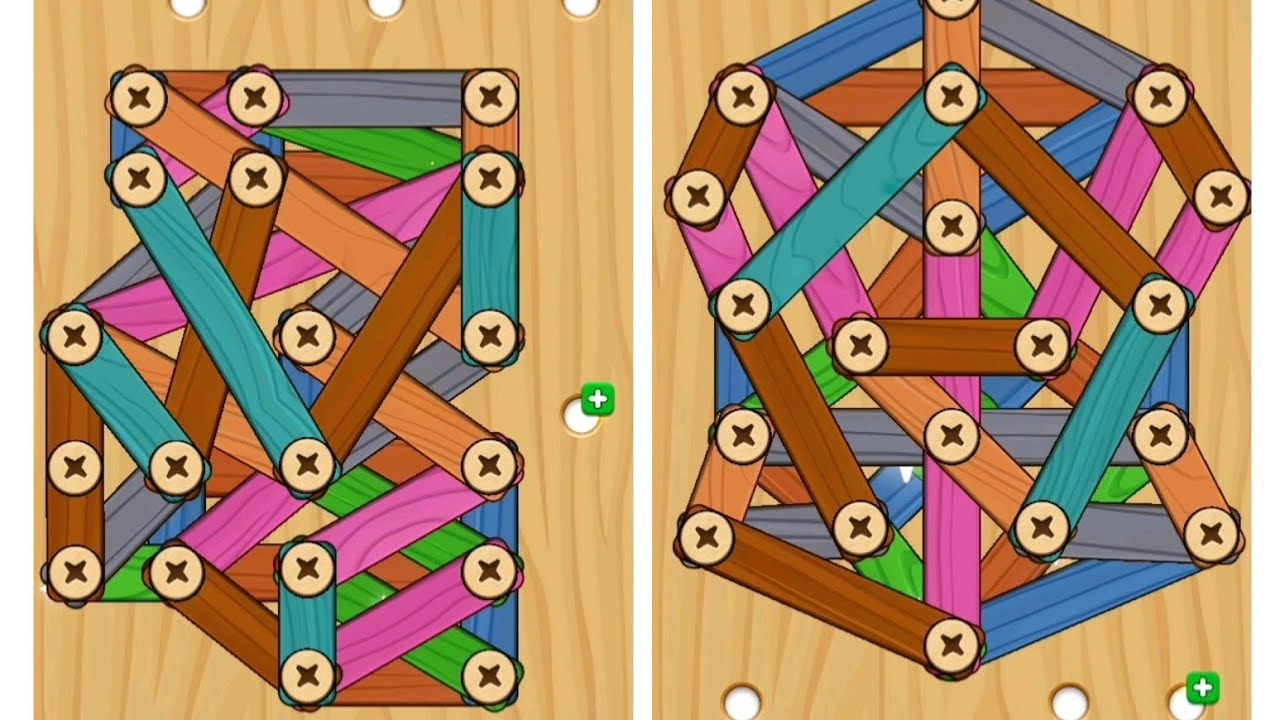 Wood Screw Puzzle level 118 and 119