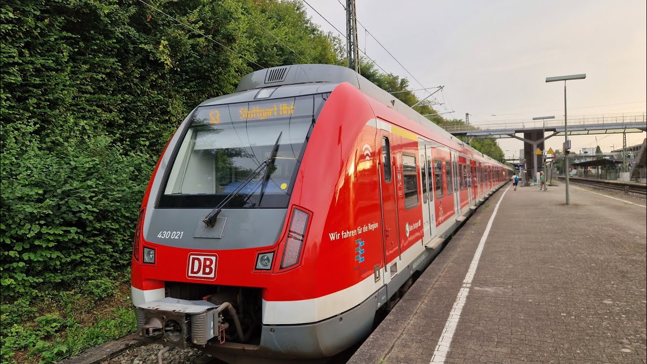 S-Bahn Stuttgart | Mitfahrt in der S3 von Stuttgart Hbf (hoch) bis Backnang in der BR 430