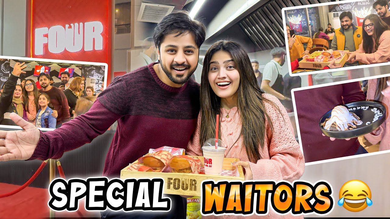 SURPRISING OUR FANS IN FOUR RESTAURANT 😍 | Areeb Py Chappa Mara 😂 | Sab Ko Birthday Gift Dy Dea 🎁