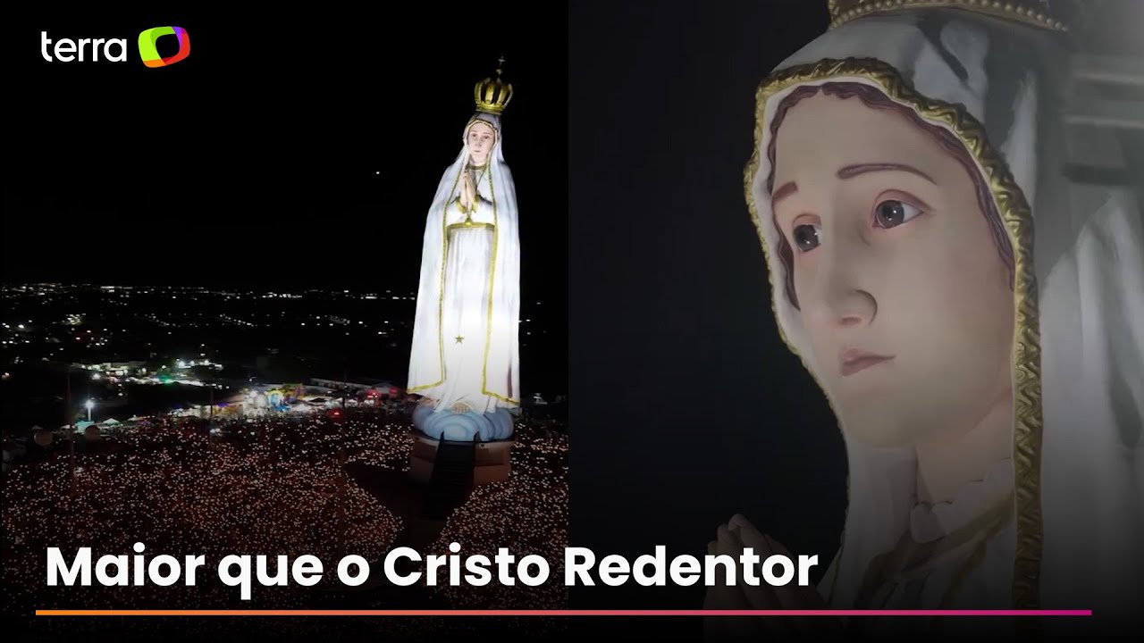 Imagem gigante de Nossa Senhora de Fátima é inaugurada do interior do Ceará