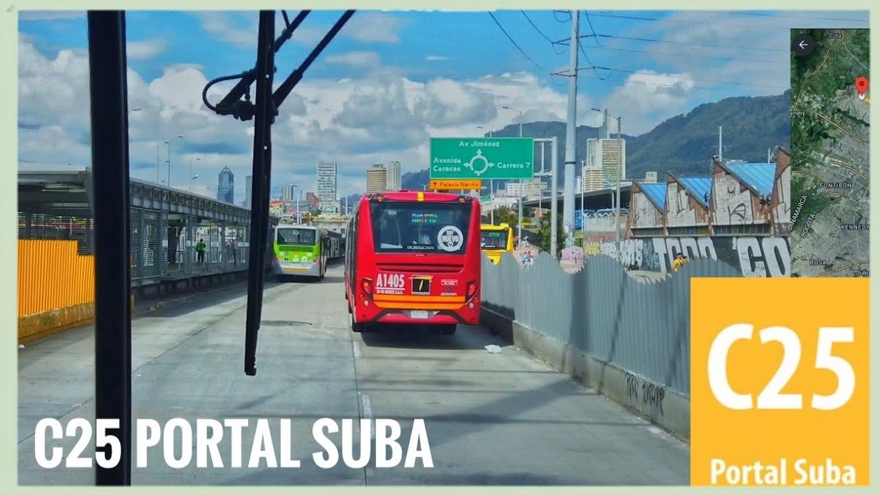 C25 Portal 20 de Julio ➡️ Portal Suba 🚍 Transmilenio Bogotá - Colombia 🇨🇴 [4k/60]