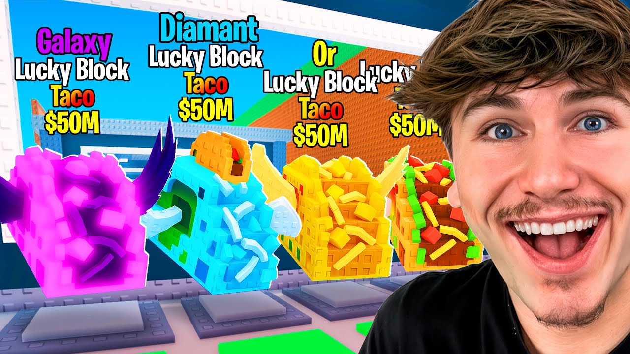 J’AI OUVERT 100 LUCKY BLOCK TACOS !! (Chance Incroyable)