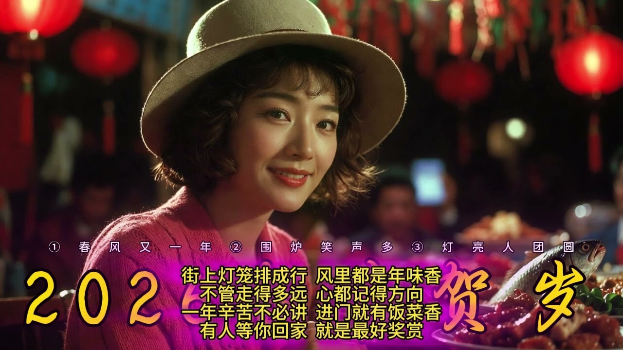 3.凤飞飞风格.新年歌曲.2026.1.《春风又一年》2.《围炉的那一夜》3.《灯亮人团圆》