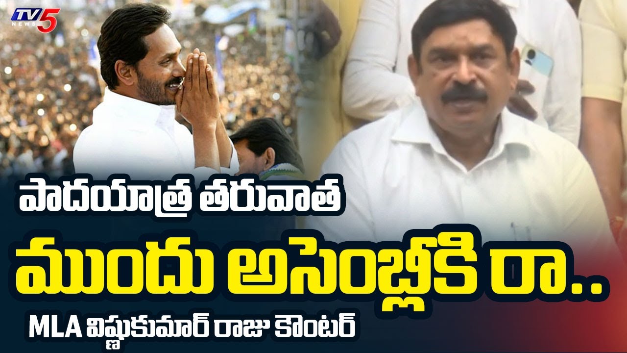 ముందు అసెంబ్లీకి రా.. | BJP MLA Vishnu Kumar Raju STRONG COUNTER to YS Jagan | TV5 News