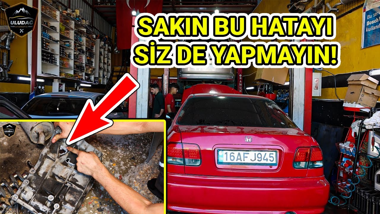 ARABA BLOK PATLAMIŞ BAKIN NEDEN! (Honda Civic 1.4 Motor Rektefiye | Kol Çıkartmış)