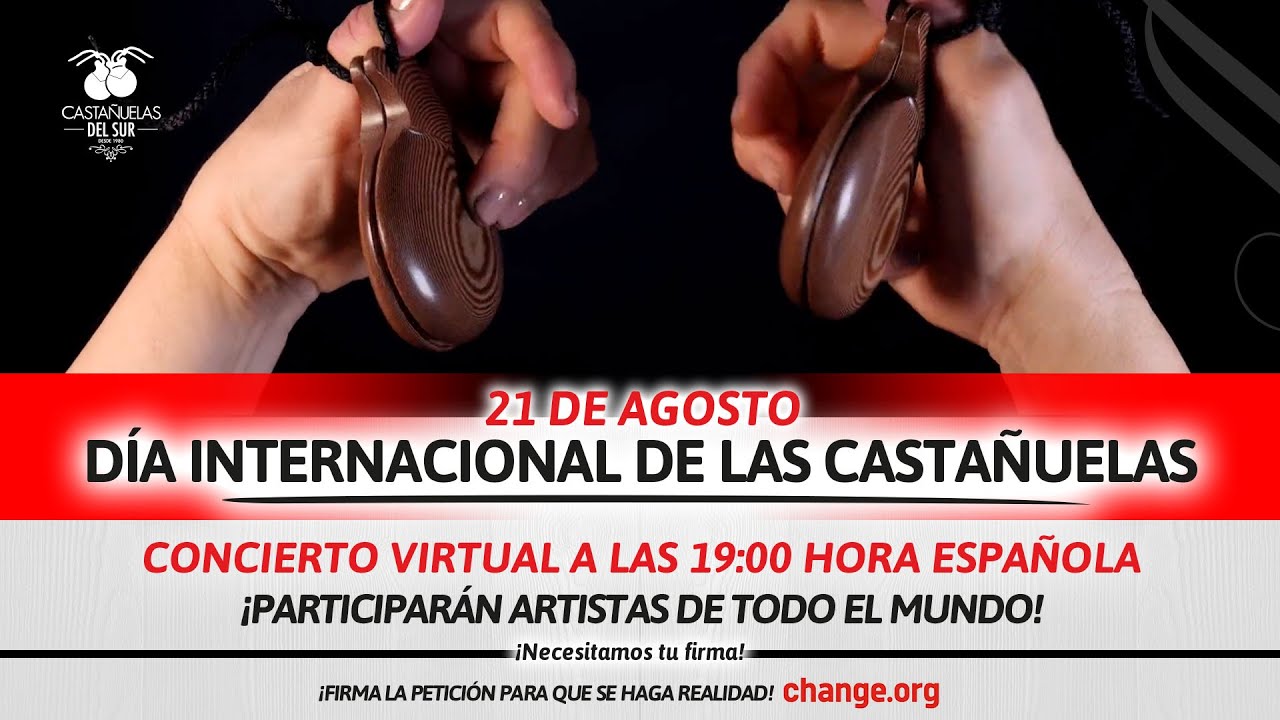 Concierto Virtual 21 de Agosto Día Internacional de las Castañuelas - Castañuelas del Sur