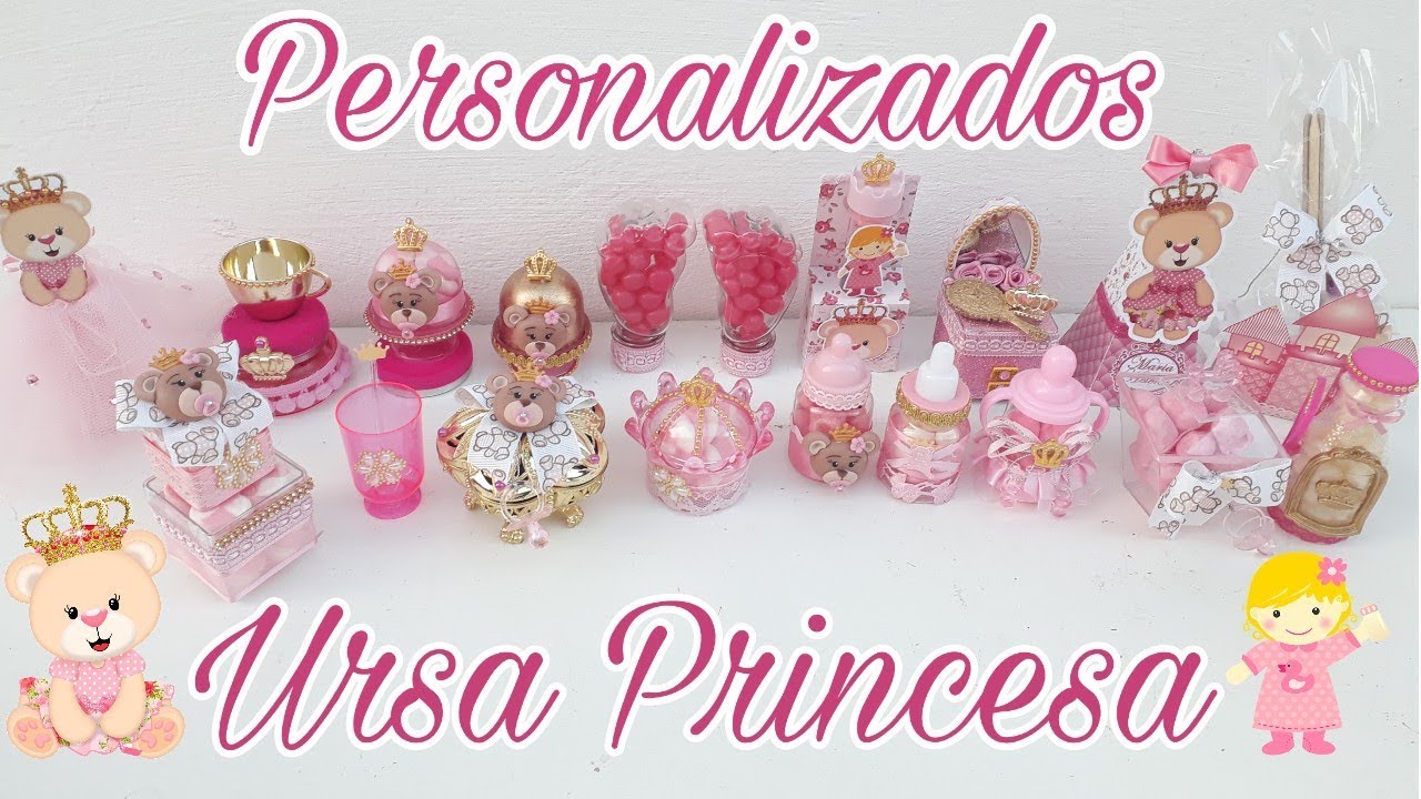 PERSONALIZADOS E LEMBRANCINHAS - URSA PRINCESA - Chá da Maria Helena
