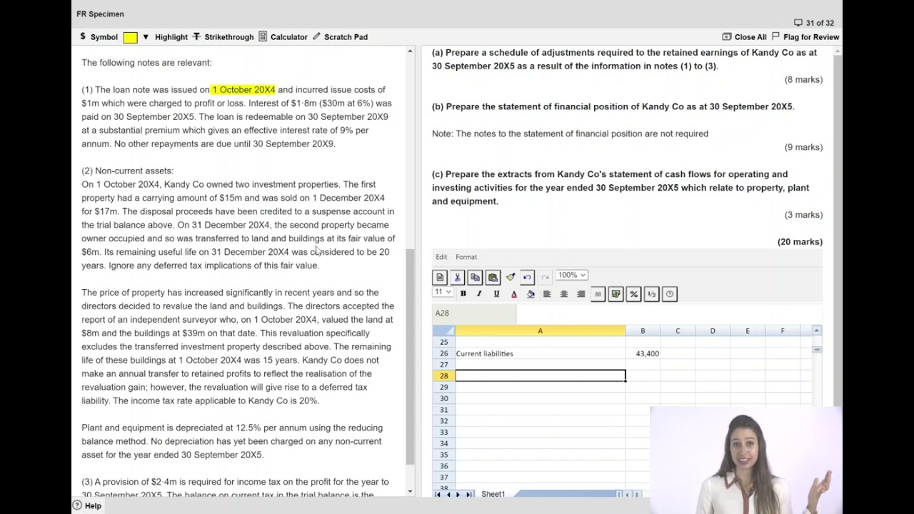 Financial Reporting - Tackling section C