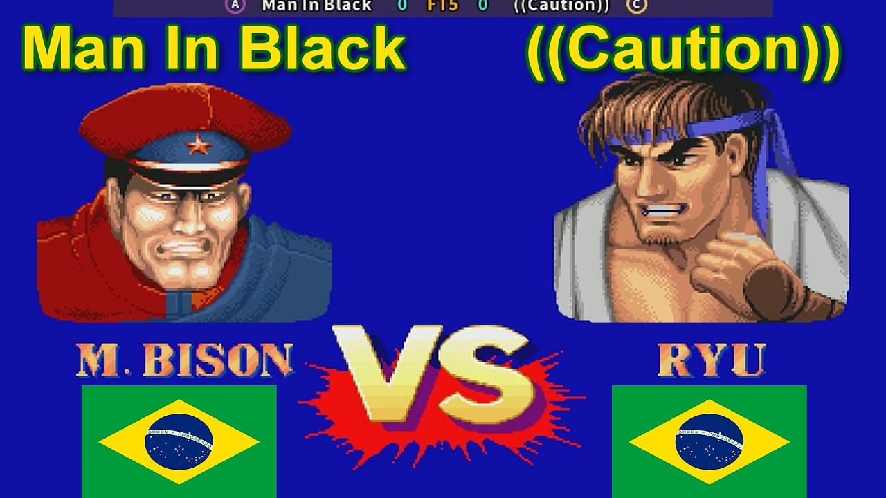 Street Fighter II': Champion Edition - Man In Black vs ((Caution)) FT5