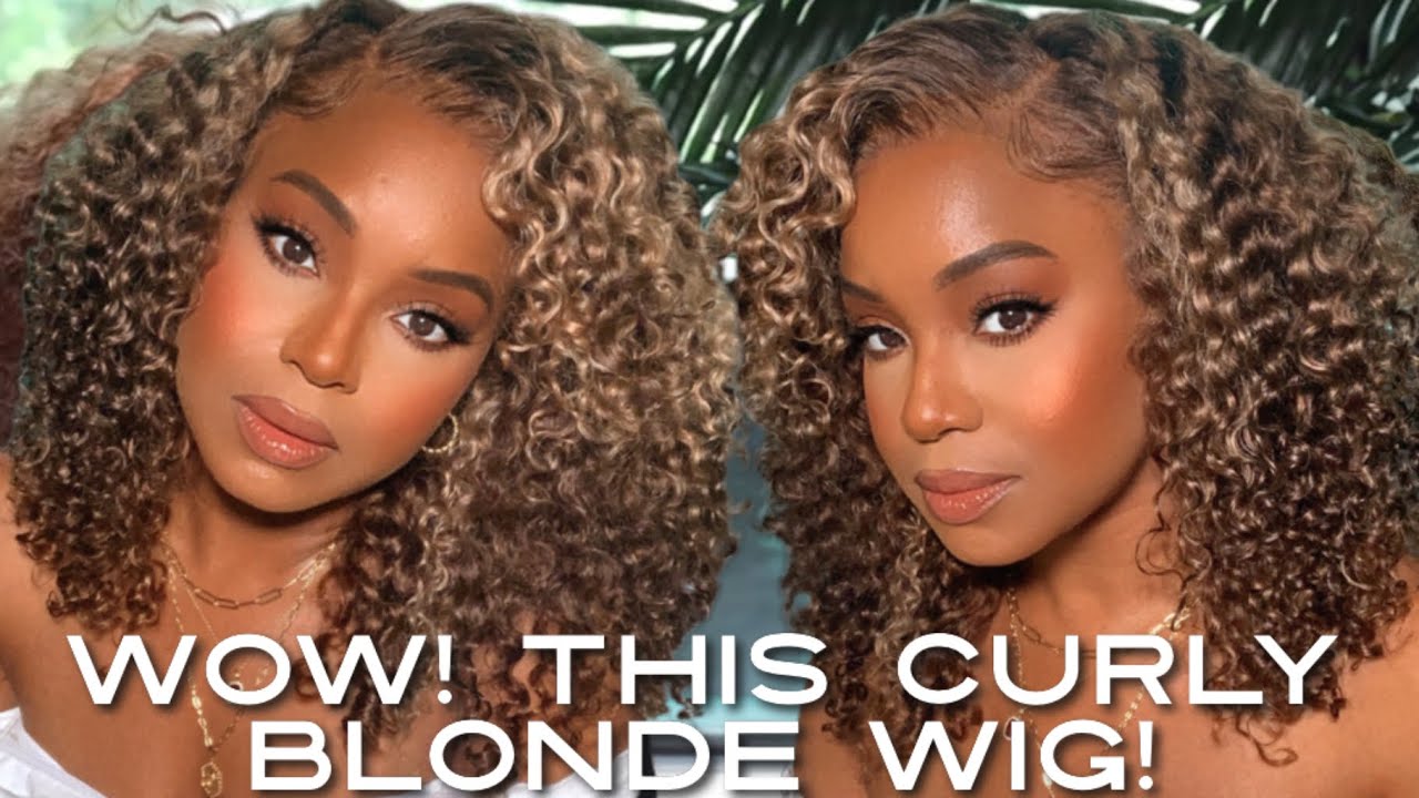 BEST BLONDE CURLY WIG! IM BEYONCE I DONT CARE! BLONDE CURLY HAIR ROUTINE | NADULA HAIR |ALWAYSAMEERA