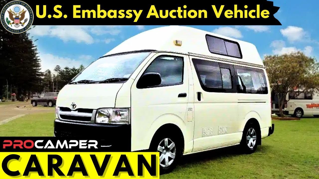 Toyota Hiace Embassy Auctioned CARAVAN with Washroom & Kitchen