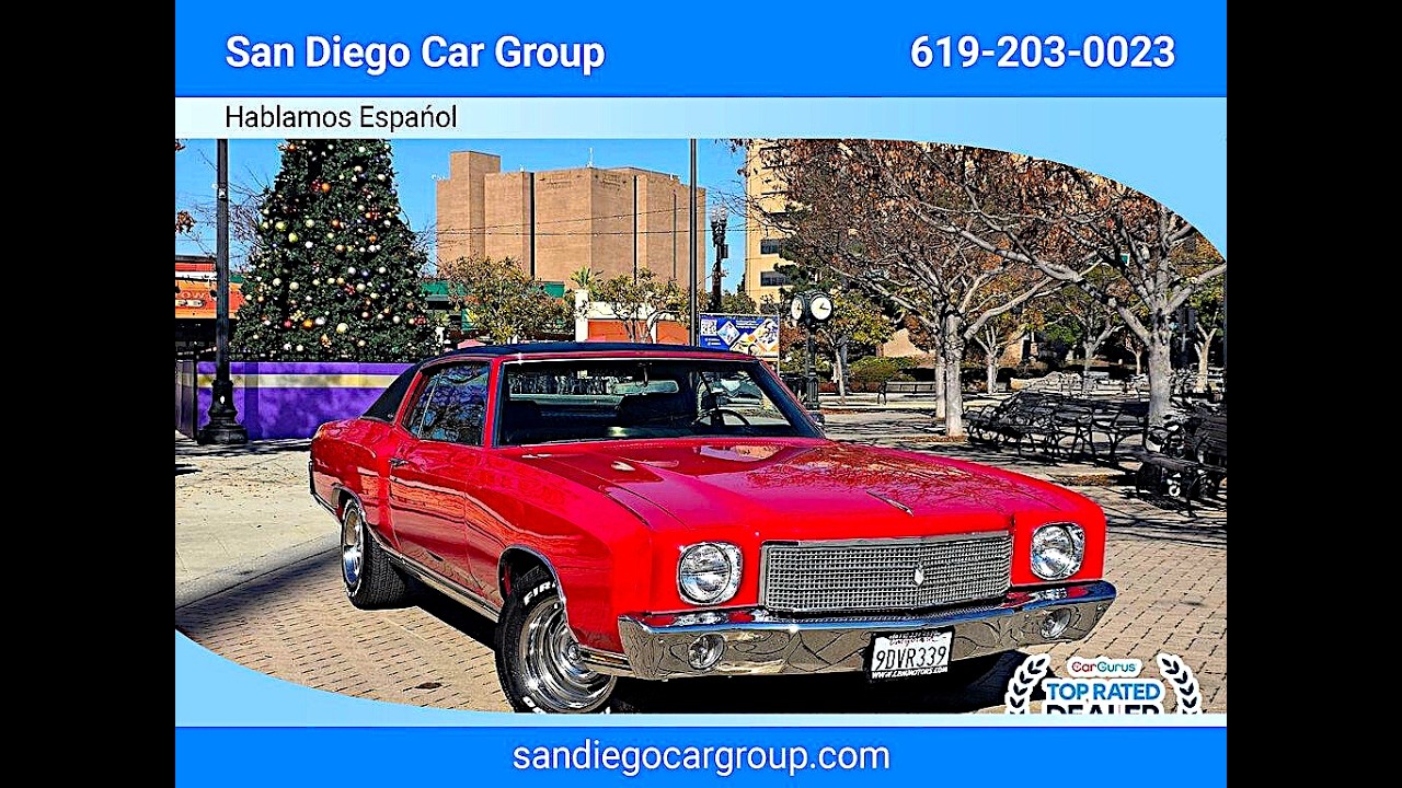 1970 chevrolet monte carlo coupe ultra low 50k miles! 400 cubic inch v8. $29,995