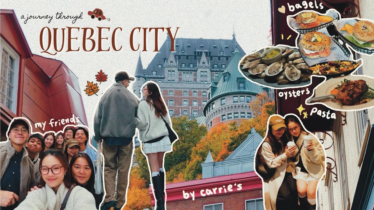 Vlog🇨🇦🍁 Montreal & Quebec City Travel Diaries🚗 滿滿都是楓葉👀 在加拿大卻很歐洲的魁北克省｜畏高人士再次挑戰在空中看峽谷啦！