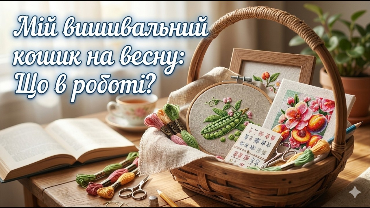 Мій вишивальний кошик на весну: Що в роботі?