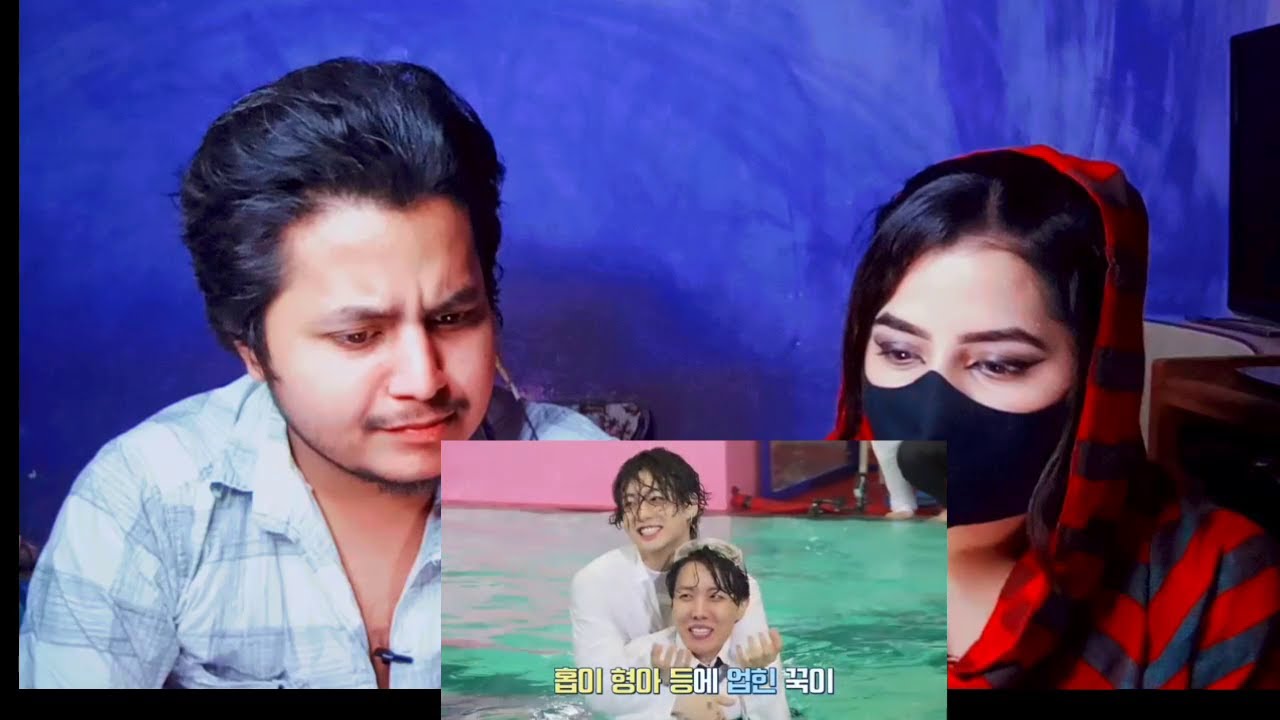Pakistani reacts to BTS Summer water pool //Hindi dubbing // Part-2 // bts run ep132 | Dab reaction