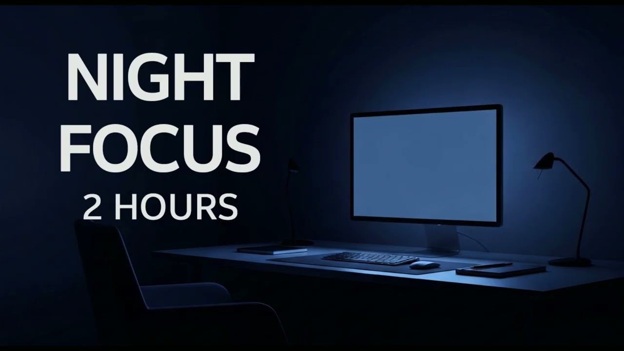 Night Focus Vol.2 🌙 Deep Work Music (2 Hours) | Dark Ambient for Study & Coding