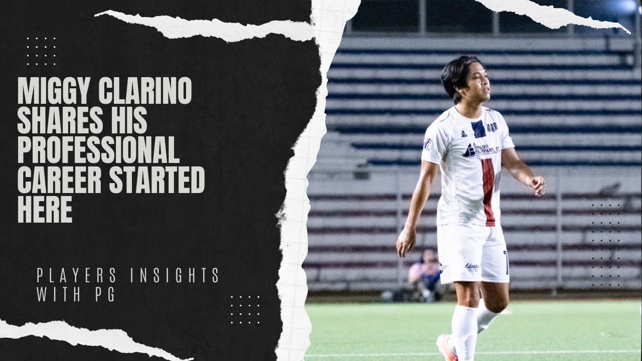 Miggy Clarino shares his professional career started