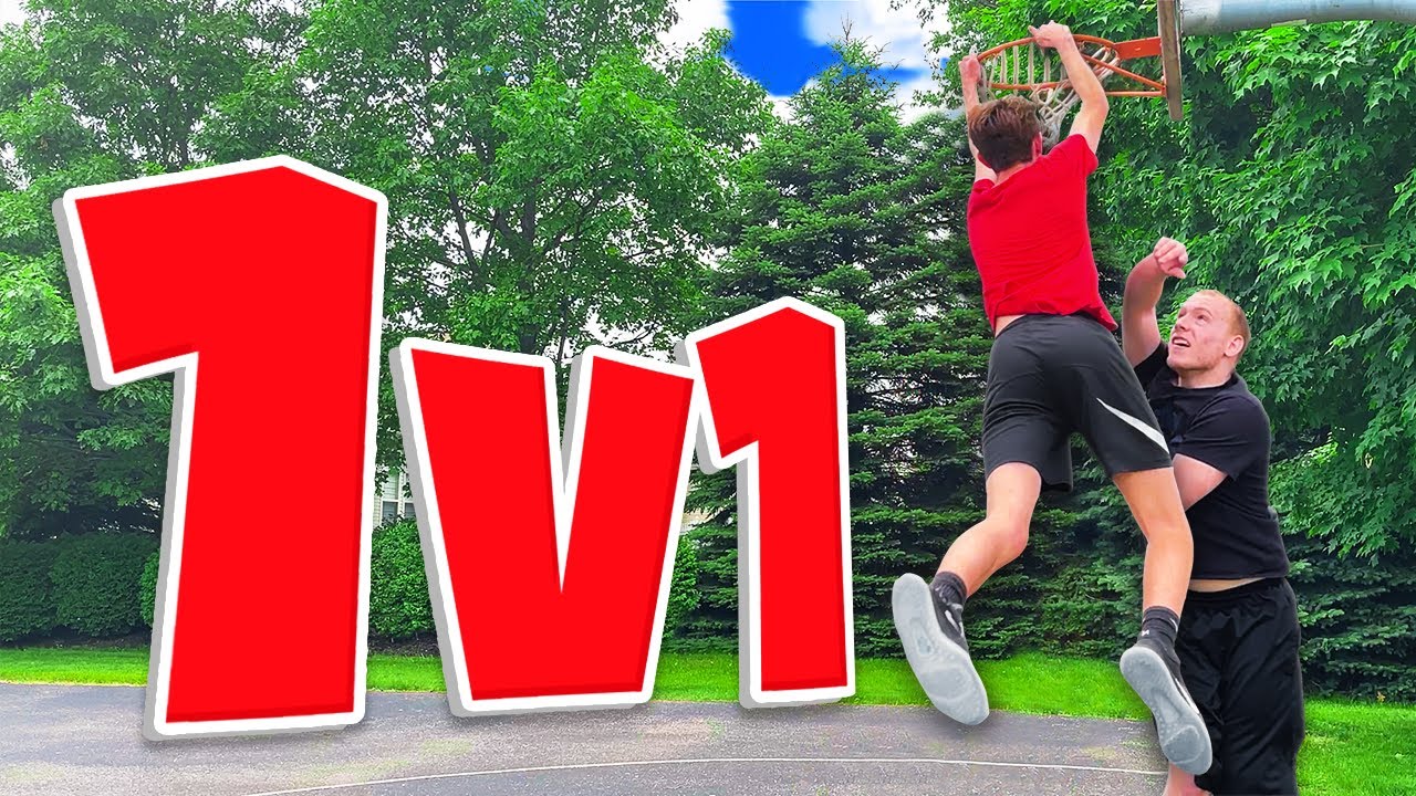 INTENSE 1v1 BASKETBALL VS TRASH TALKER (Zach 2K Face Reveal)