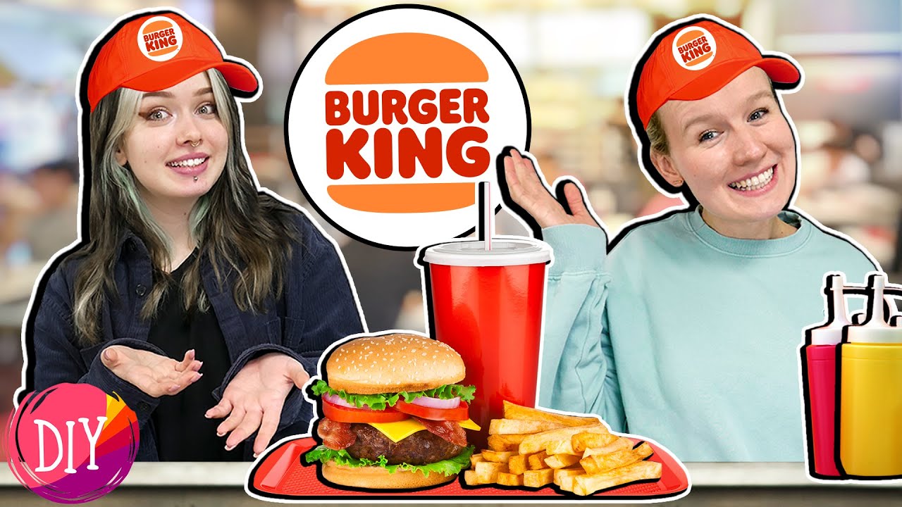 UNSER EIGENER BURGER KING LADEN! DIY Burger, Pommes, Chilli Cheese & Vegane Nuggets