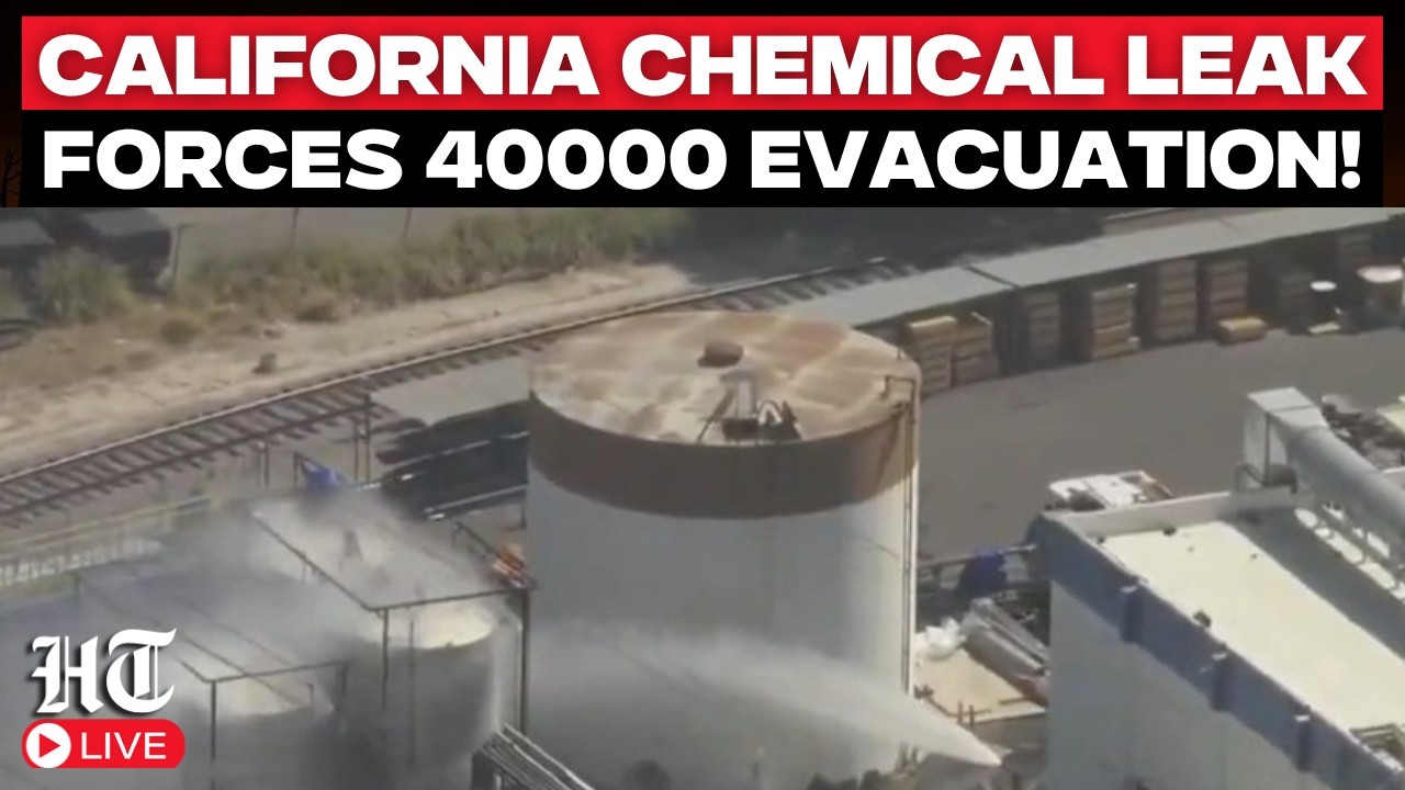 California Chemical Explosion LIVE Updates | Massive Chemical Tank Leak Triggers Panic in California