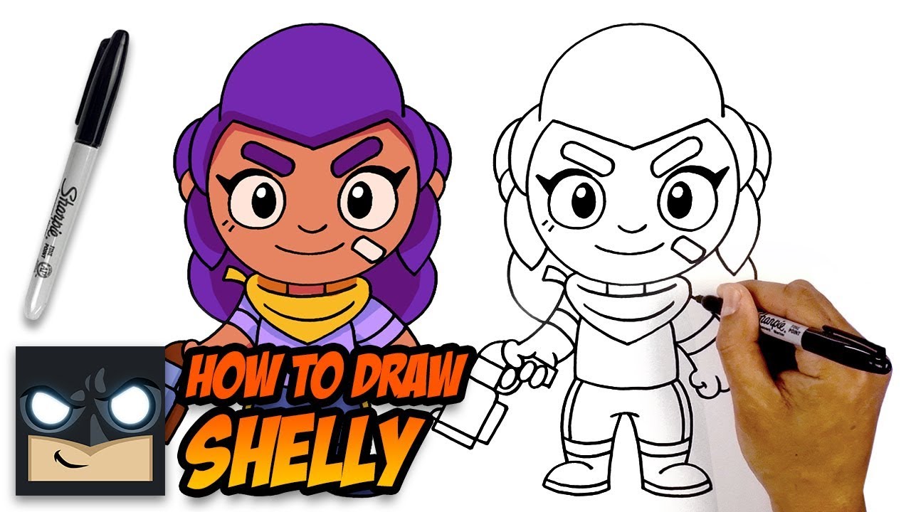 How to Draw Brawl Stars | Shelly (Step-by-Step Tutorial)