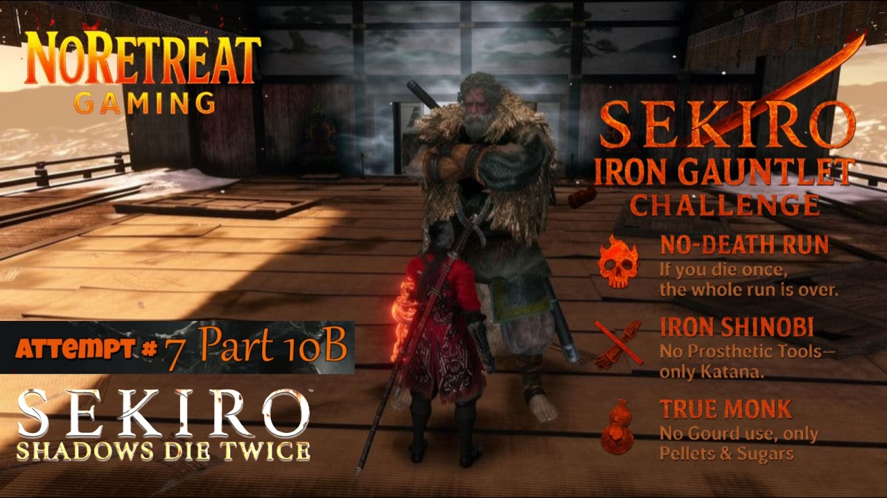 Breaking the Iron Code 🔥 Sekiro Iron Gauntlet / Nuzlocke Challenge 🔥 Episode 14 Fight with Owl