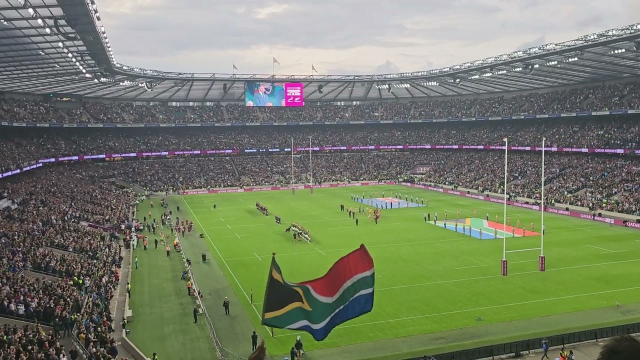 South African National Anthem vs New Zealand at Twickenham - 25/8/2023