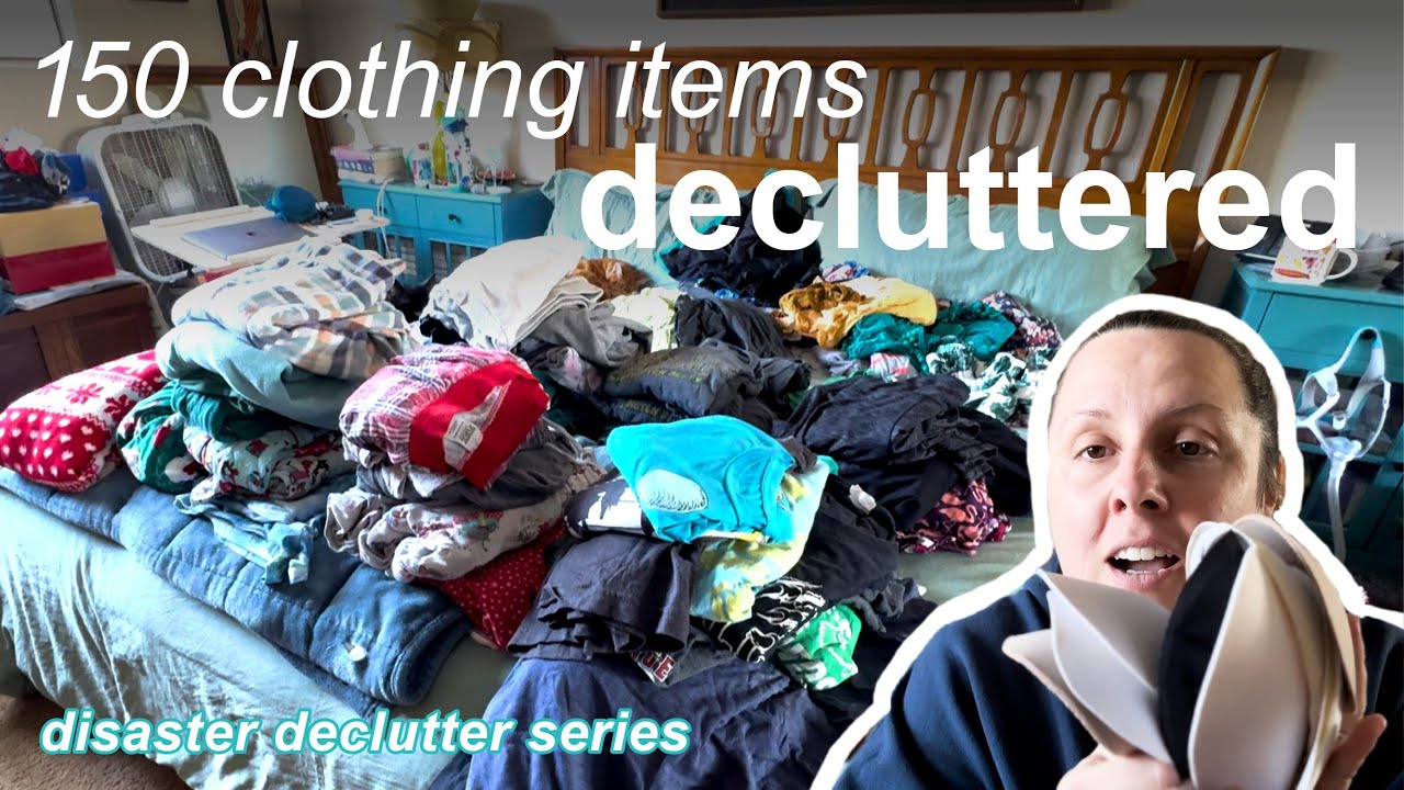 Getting rid of HALF my clothes PART 2! Decluttering my dresser and throwing out all my underwear!