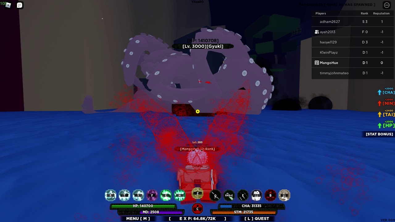 GETTING AND FIGHTING THE 8 TAILS GYUKI JIN IN SL2/SHINOBI LIFE 2!