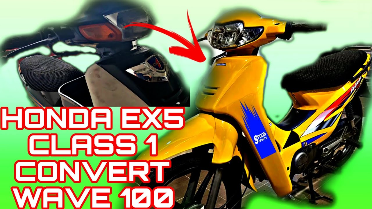 HONDA EX5 CLASS 1 CONVERT WAVE 100 SPOON YELLOW