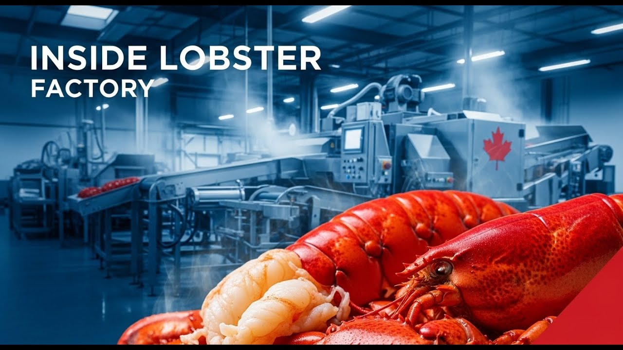 Inside the Lobster Processing Factory – How Canadian Lobster Is Prepared (Full Process)