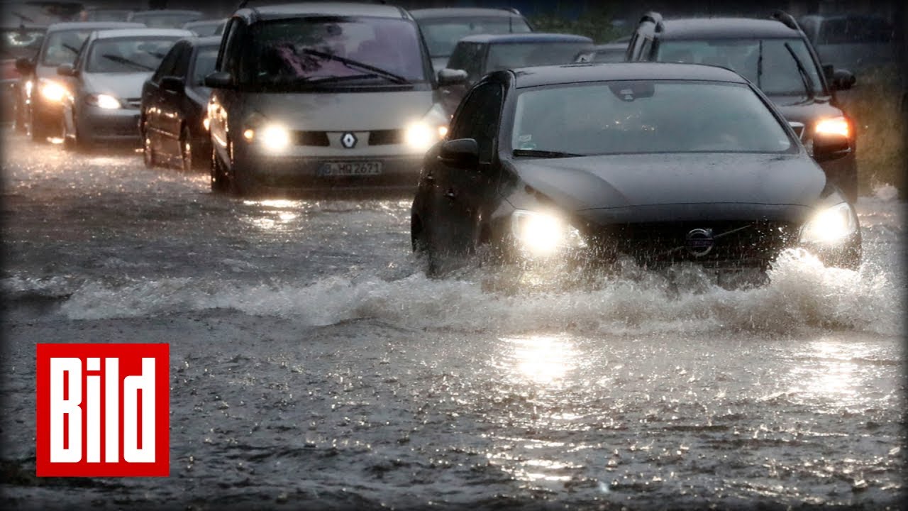 Jahrhundert-Regen in Berlin - So hat das (Un-) Wetter die Haupstadt im Griff