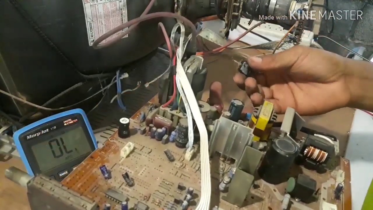 TV CRT HAIER NO ENCIENDE S&Oacute;LO STANDBY PARTE 1