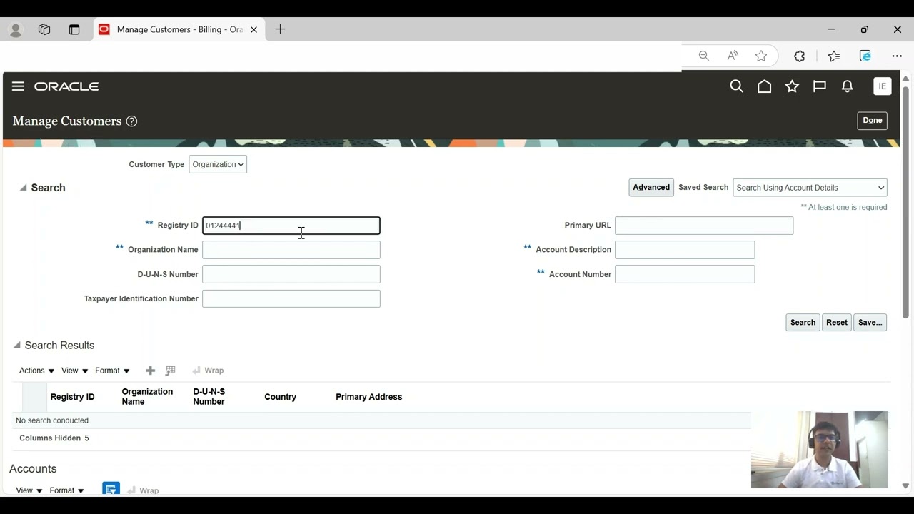 Oracle Customer Creation Assistant (AI Agent)