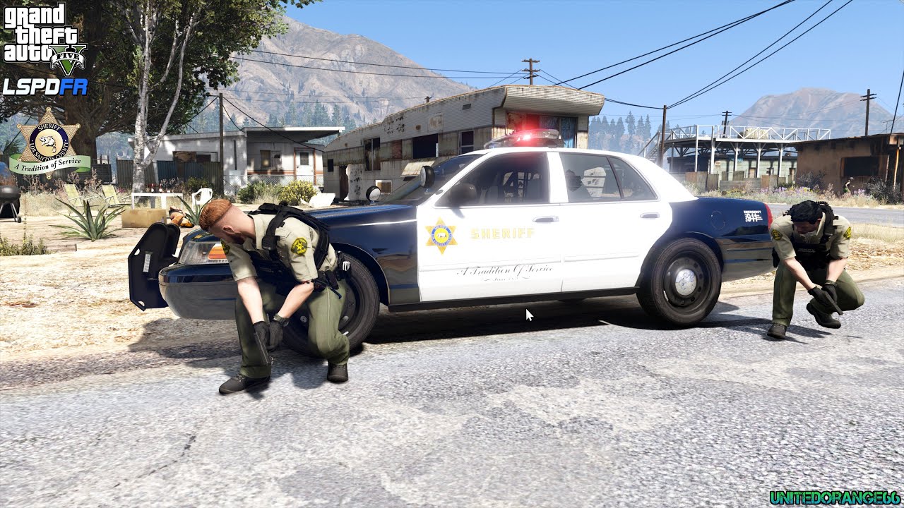 GTA V - LSPDFR 0.4.9🚔 - LSSD/LASD - Armed Robbery | Shots Fired | Terrorist Attack - 4K