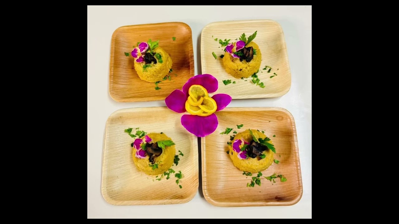 BRHEEZ Palm Leaf Plates. Disposable and biodegradable