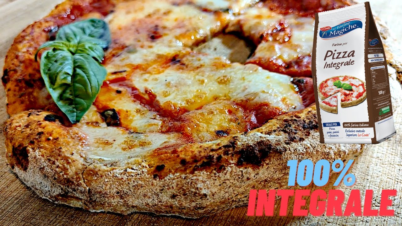 PIZZA INTEGRALE 100%  con farine magiche - Ricetta e Opinioni