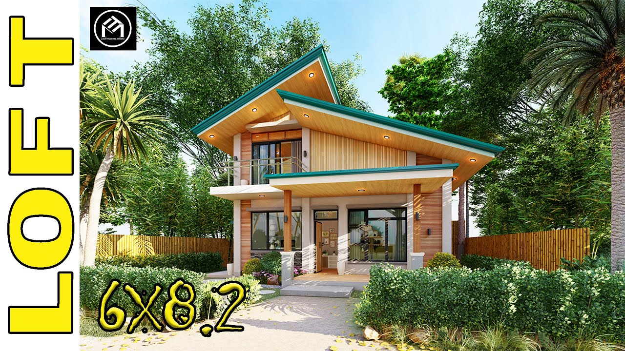 TINY HOUSE W/ LOFT FARM HOUSE DESIGN (4X8.2) #tinyhouse #lofthouse #farmhouse #smallhouse #metdesign